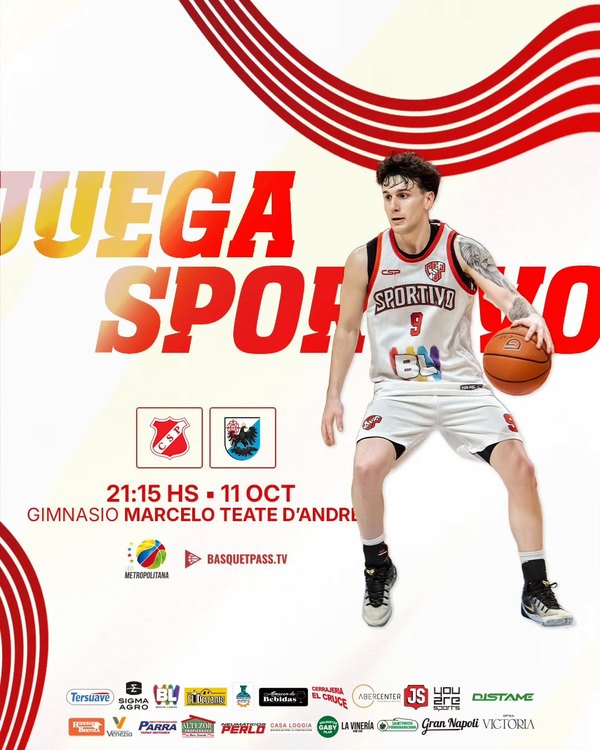 Club Sportivo Pilar basketball matchday graphic